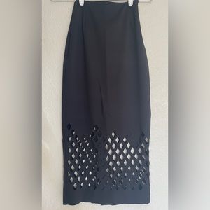H&M Pencil Skirt with Diamond Cut-Out Detail